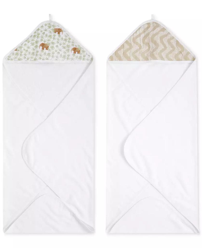 aden + anais Baby Boys or Baby Girls Hooded Bath Towels, Pack of 2
