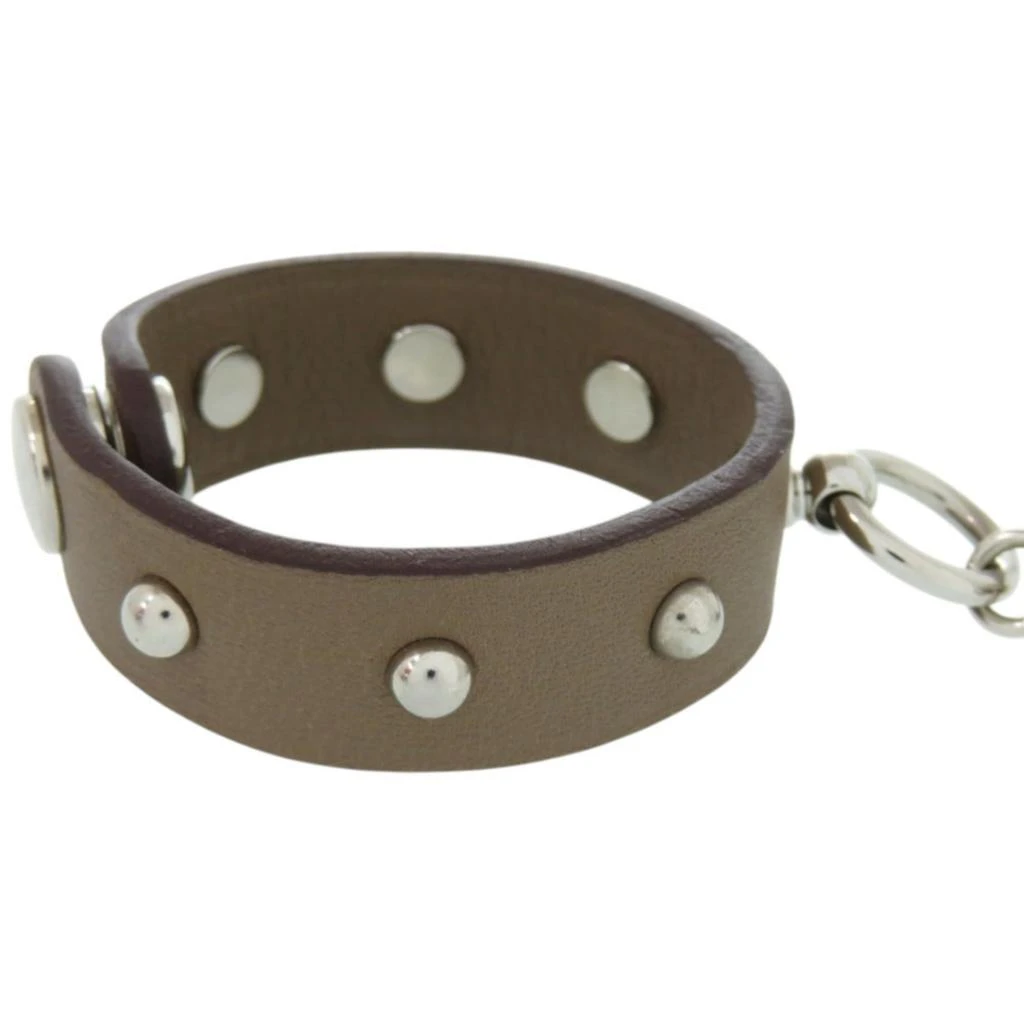 Hermes Etoupe Swift Leather Key Chain (Pre-Owned) 2