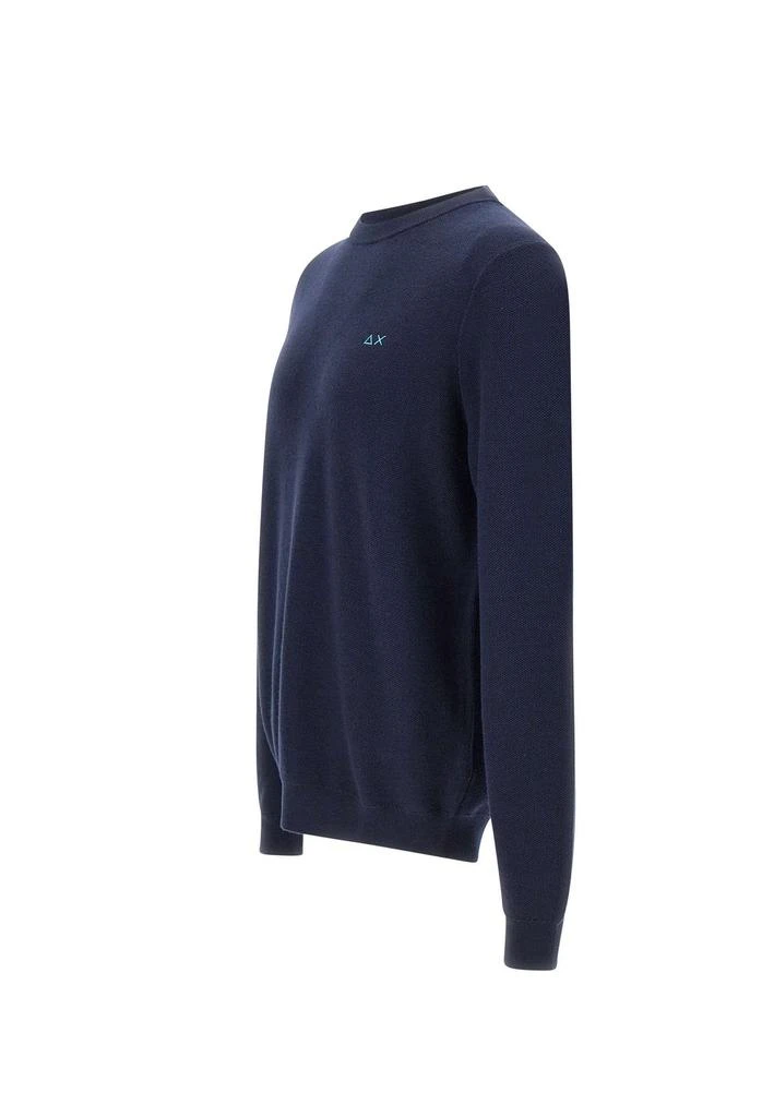 SUN 68 Sun 68 Logo Embroidered Crewneck Knitted Jumper 3