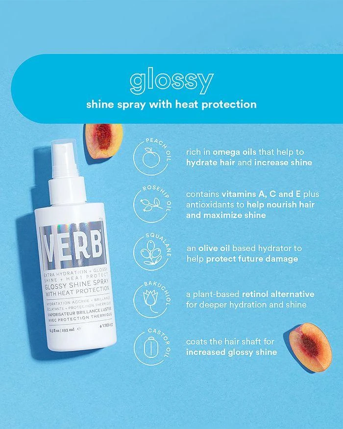 VERB Glossy Shine Spray with Heat Protection 6.5 oz. 2