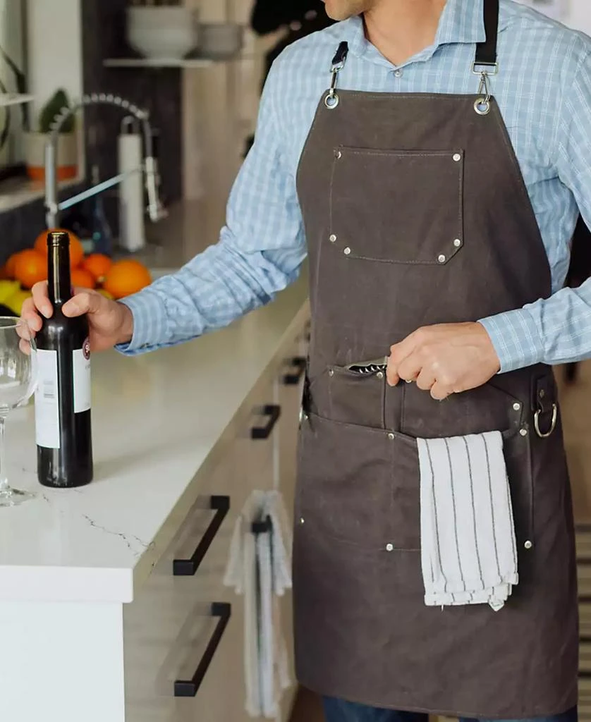 Legacy Collins 4 Piece Waxed Canvas Mixologist Apron Set 5