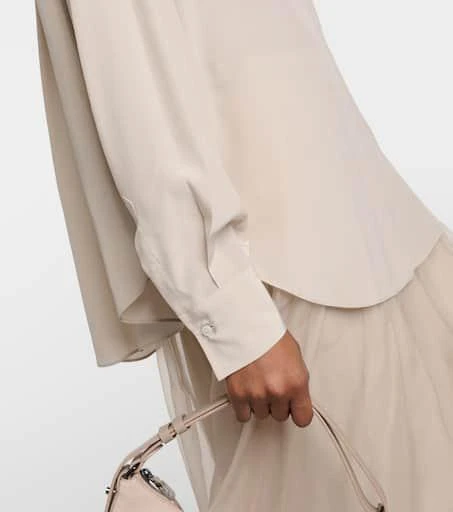 Brunello Cucinelli Embellished silk shirt 5