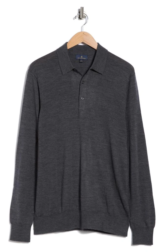 Brooks Brothers Swift Merino Wool Long Sleeve Polo 3