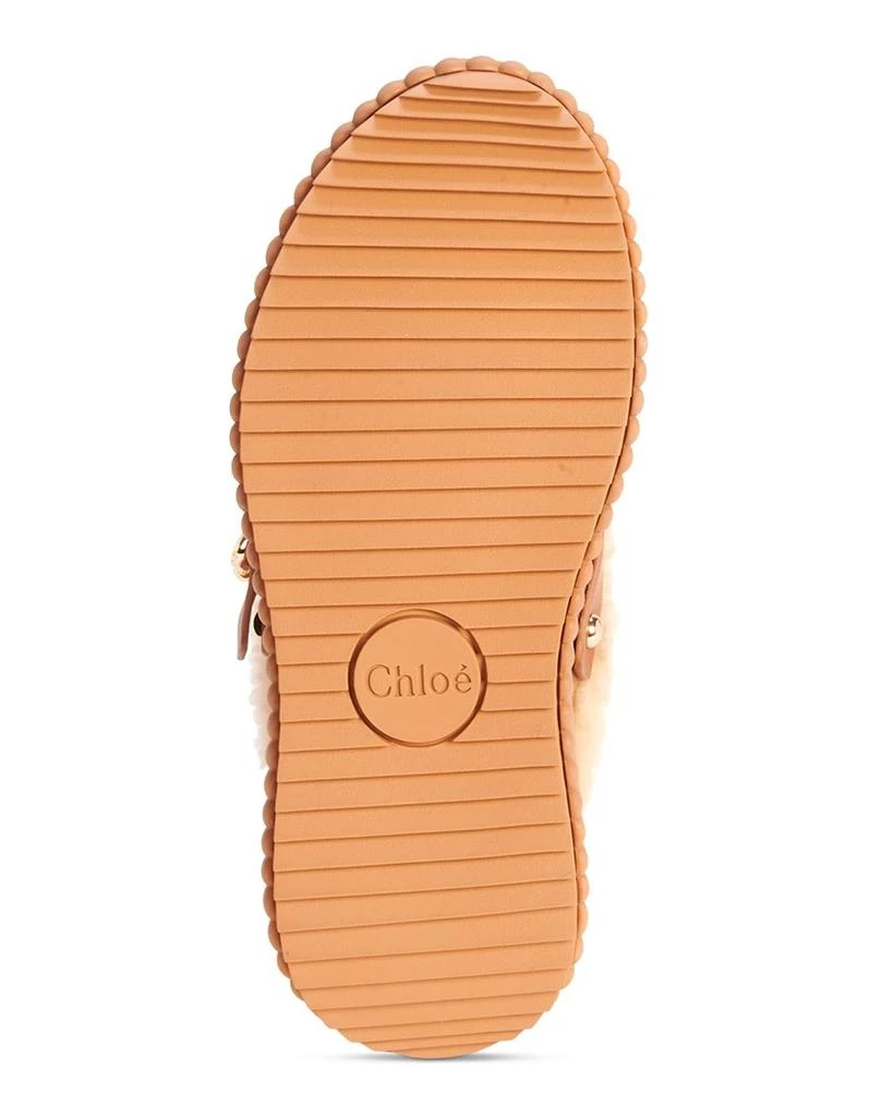Chloé Women
s Nama Shearling Lined Wedge Mules 7