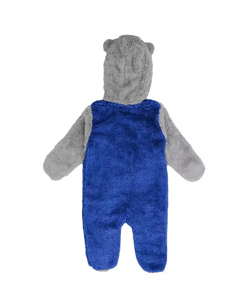 Outerstuff Newborn and Infant Boys and Girls Royal New York Islanders Game Nap Teddy Fleece Bunting Full-Zip Sleeper 3