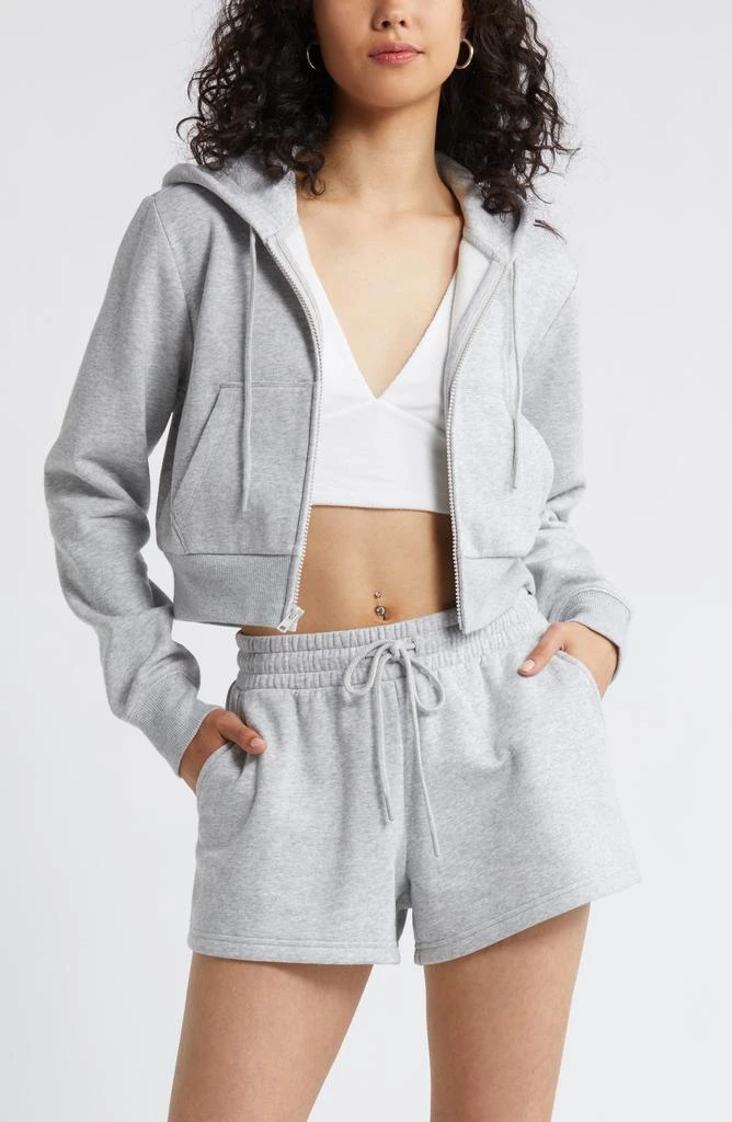 BP. Crop Zip Fleece Hoodie 1