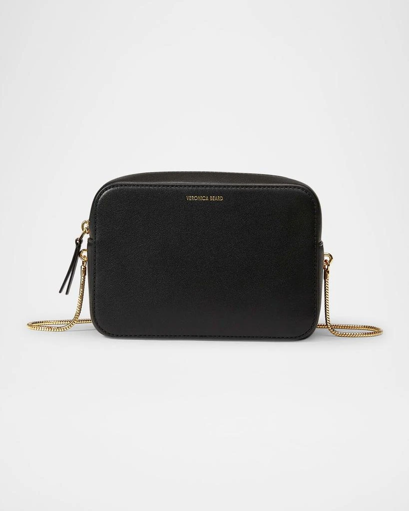 VERONICA BEARD Boxy Chain Leather Crossbody Bag 1