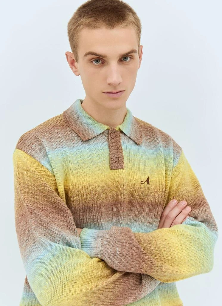 Awake NY Ombre Polo Collar Sweater 3