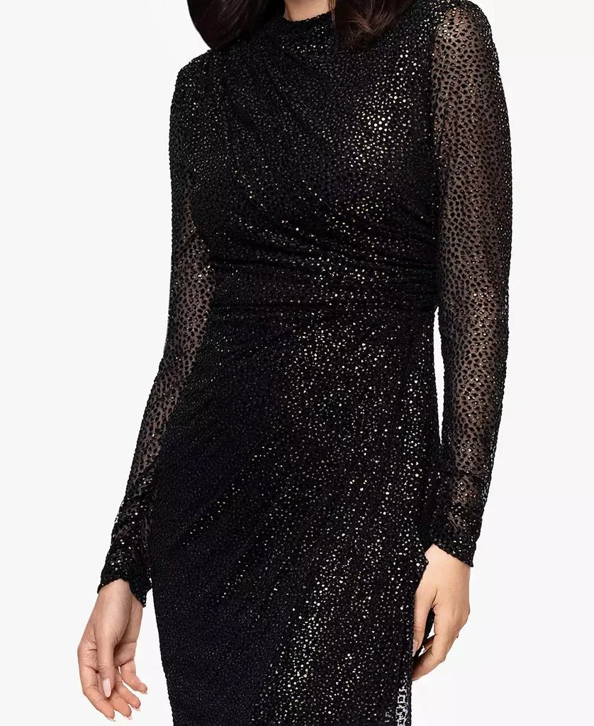 Petite Velvet Burnout Long Sleeve Gown  On Sale Now with Up to 31% Off |  Discover Exclusive Deals & Savings at BeyondStyle  Authentic Betsy & Adam  dress|women's fashion|dresses with Limited-Time