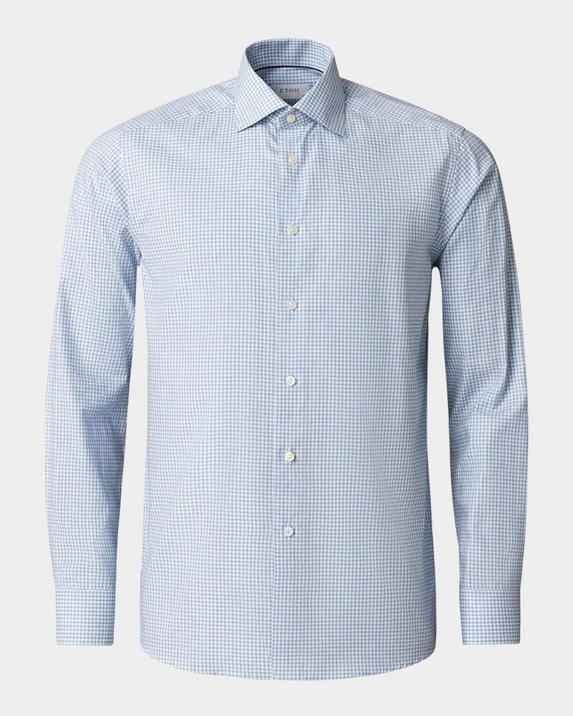 Eton Men's Contemporary Fit Grid Check Sport Shirt 1