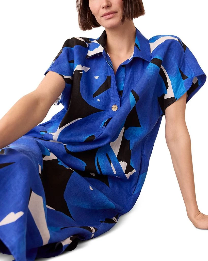 Whistles Abstract Blooms Linen Dress 4