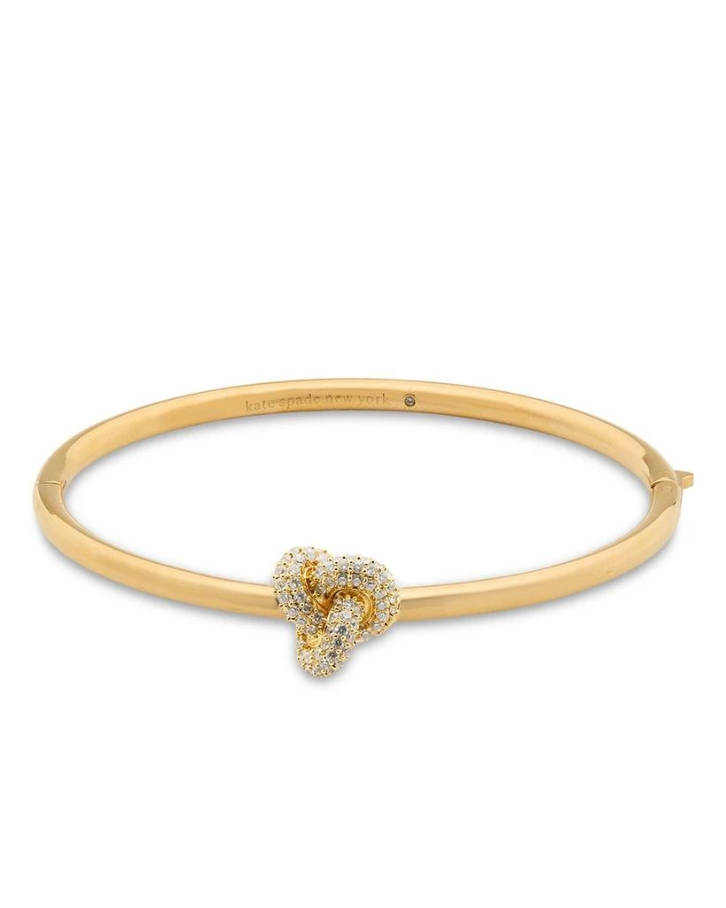 Kate Spade Cubic Zirconia Pavé Love Knot Bangle Bracelet 1