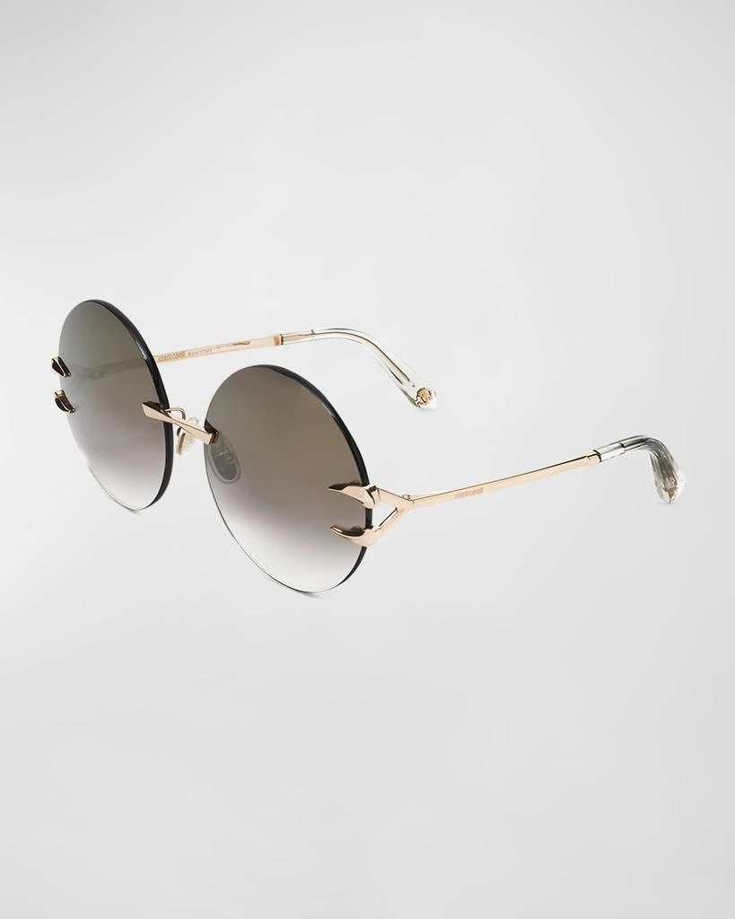 Roberto Cavalli Bronze Sunglasses with Zebra Case Authentic Vintage Roberto Cavalli Tespio 381S Brown Gold  main image 2