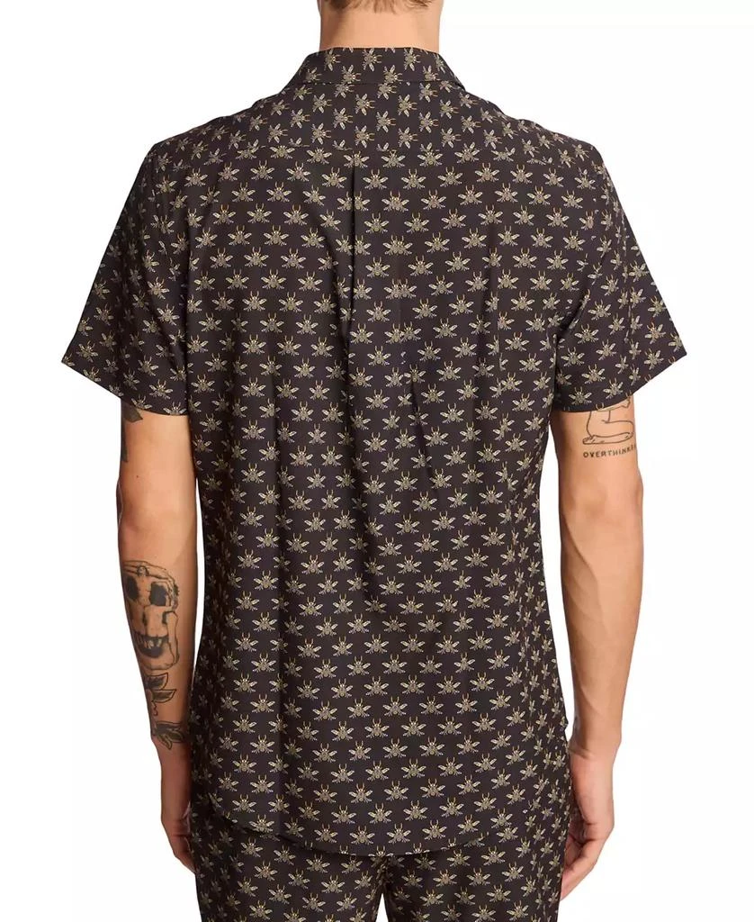 Paisley & Gray Men's Gilby Slim Fit Short Sleeve Printed Button-Front Swim Shirt 4