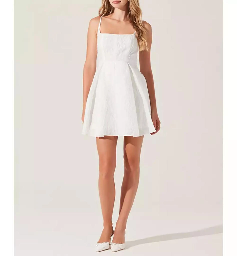ASTR Women's Ellie Jacquard Fit & Flare Dress 1