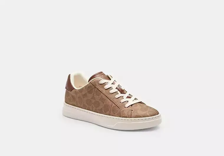Coach High Line Sneaker In Signature Canvas