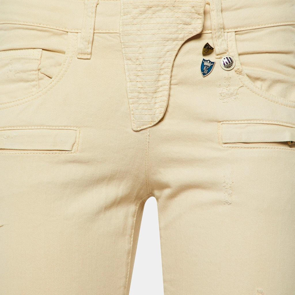 PIERRE BALMAIN Pierre Balmain Beige Denim Ribbed Slim Fit jeans M/Waist 30" 3