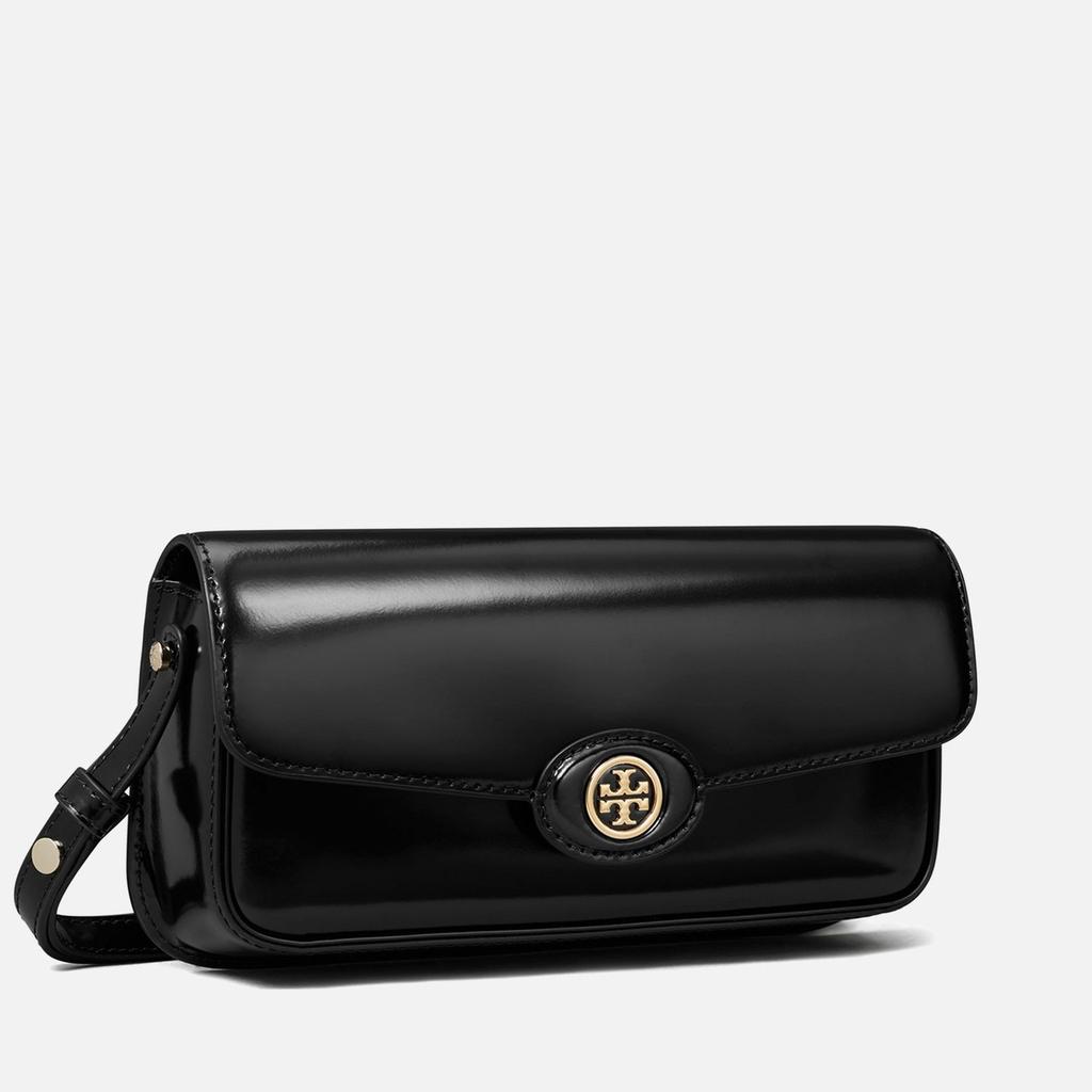 Tory Burch Tory Burch Robinson Spazzolato Patent Leather Shoulder Bag