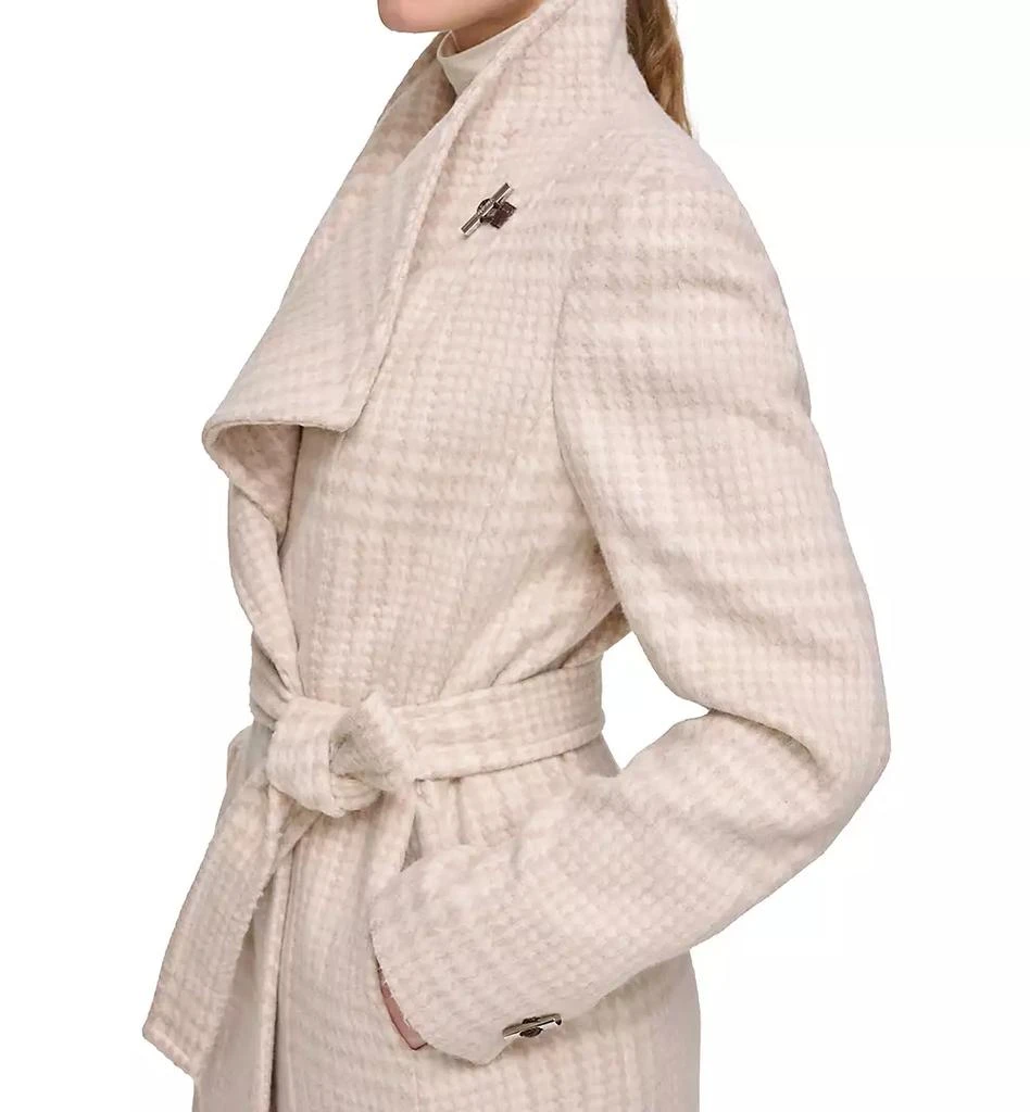 Calvin Klein Womens Asymmetrical Belted Wrap Coat, Created for Macys 3