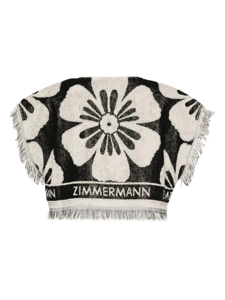 Zimmermann ZIMMERMANN - Logo Towelling Cropped Top 2