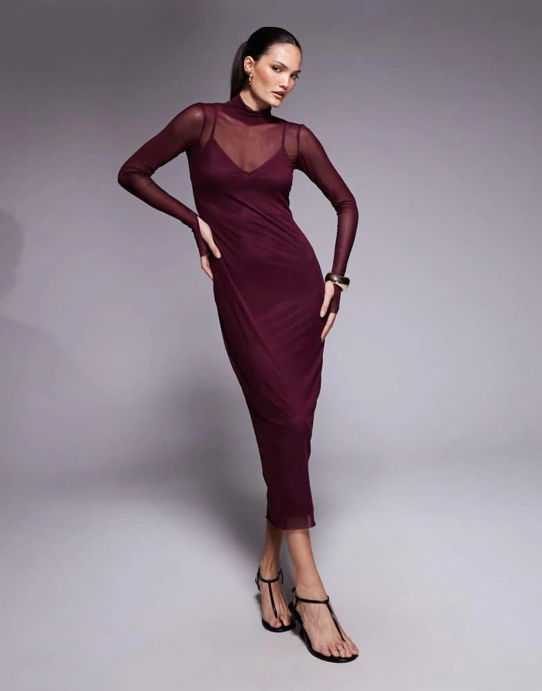 ellen mesh maxi dress Elysia Mesh Maxi Dress