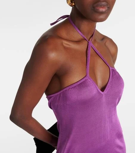 Tom Ford Halterneck jersey maxi dress 4