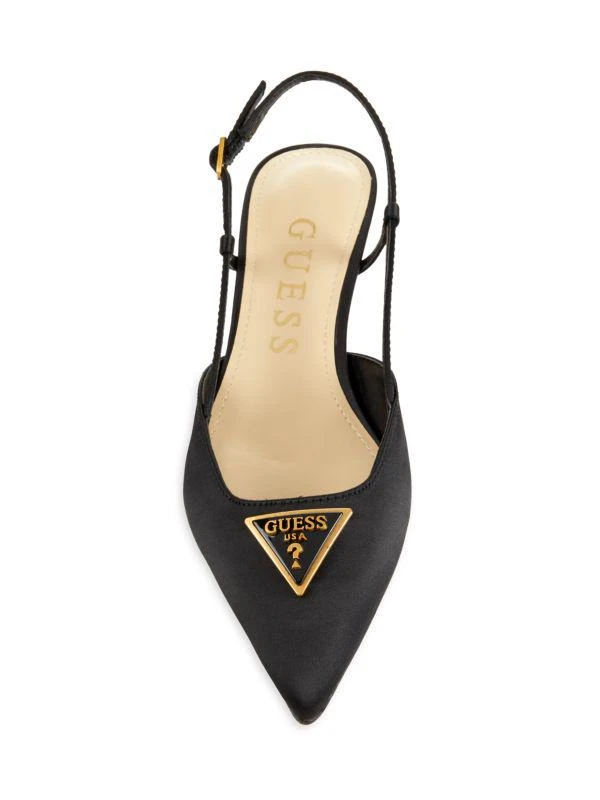 GUESS Jesson Logo Kitten Heel Pumps 5
