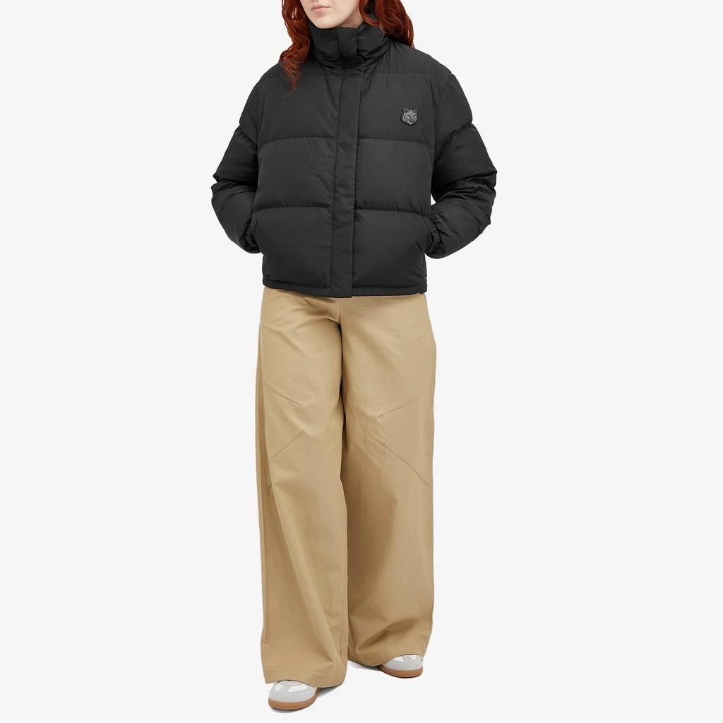 Maison Kitsune Maison Kitsune Tonal Fox Head Crop Puffer Jacket 4
