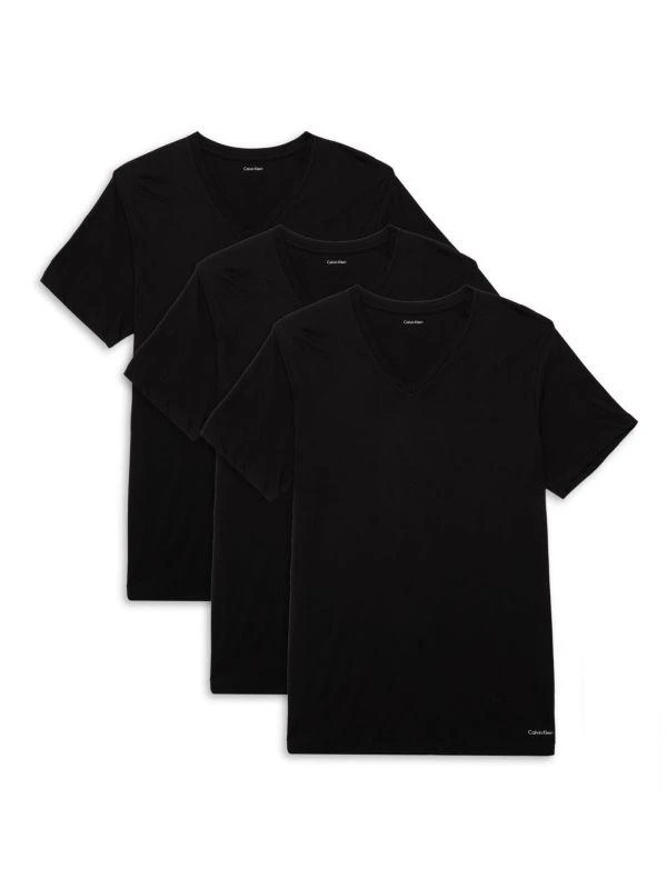 Calvin Klein Cotton Classics 3-Pack V Neck Undershirts 1