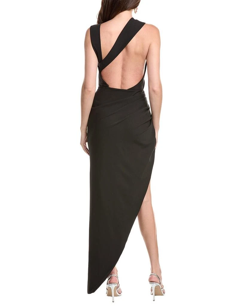 REEM ACRA New Crepe Side Slit Dress 2