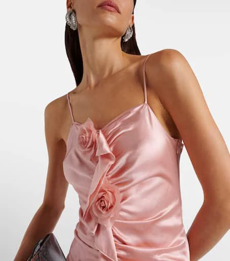 Rodarte Ruched silk crêpe midi dress 4
