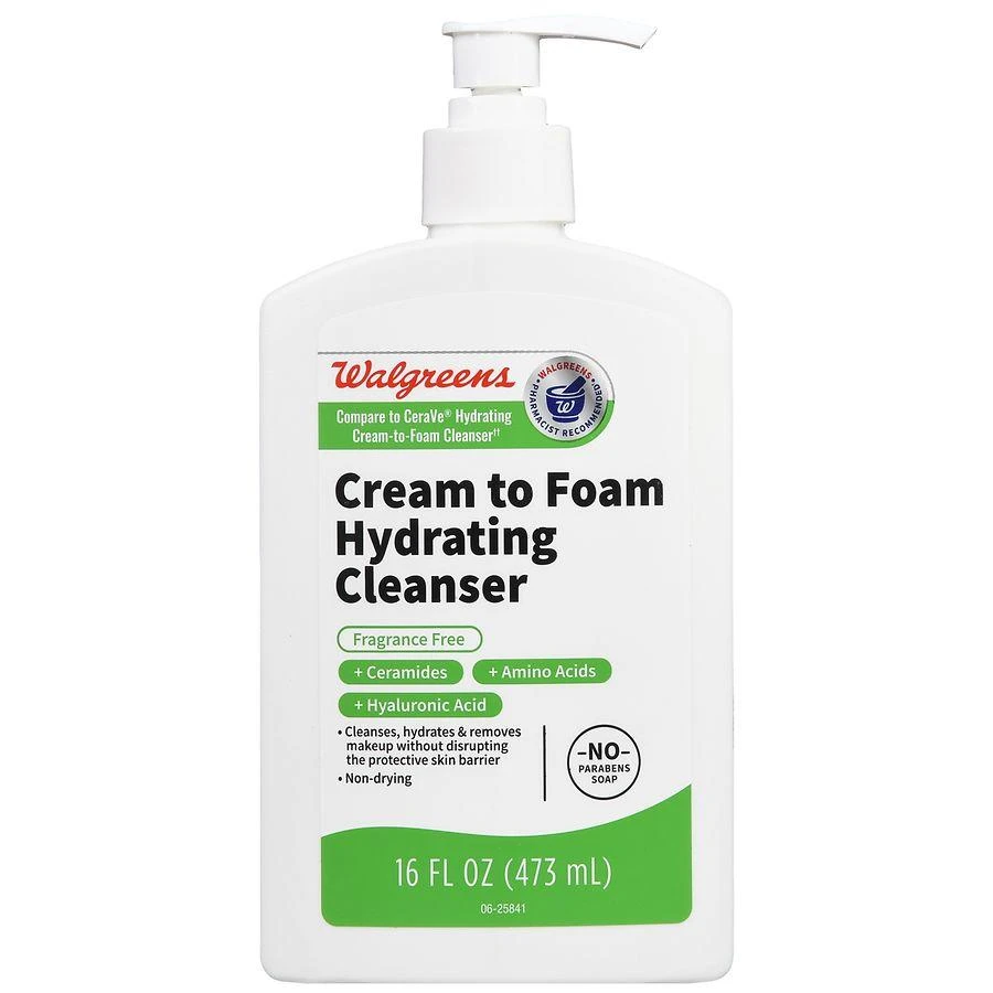 Walgreens Cream to Foam Hydrating Cleanser 1