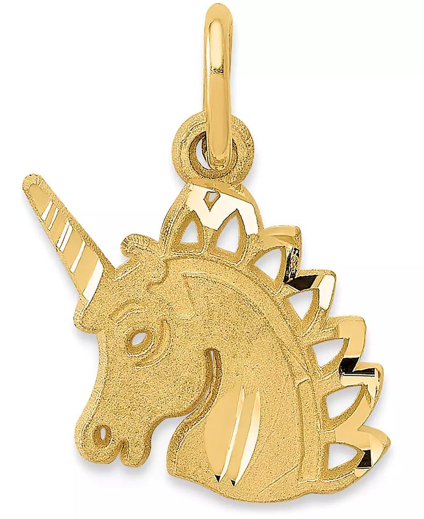 Macy's Unicorn Charm Pendant in 14k Yellow Gold