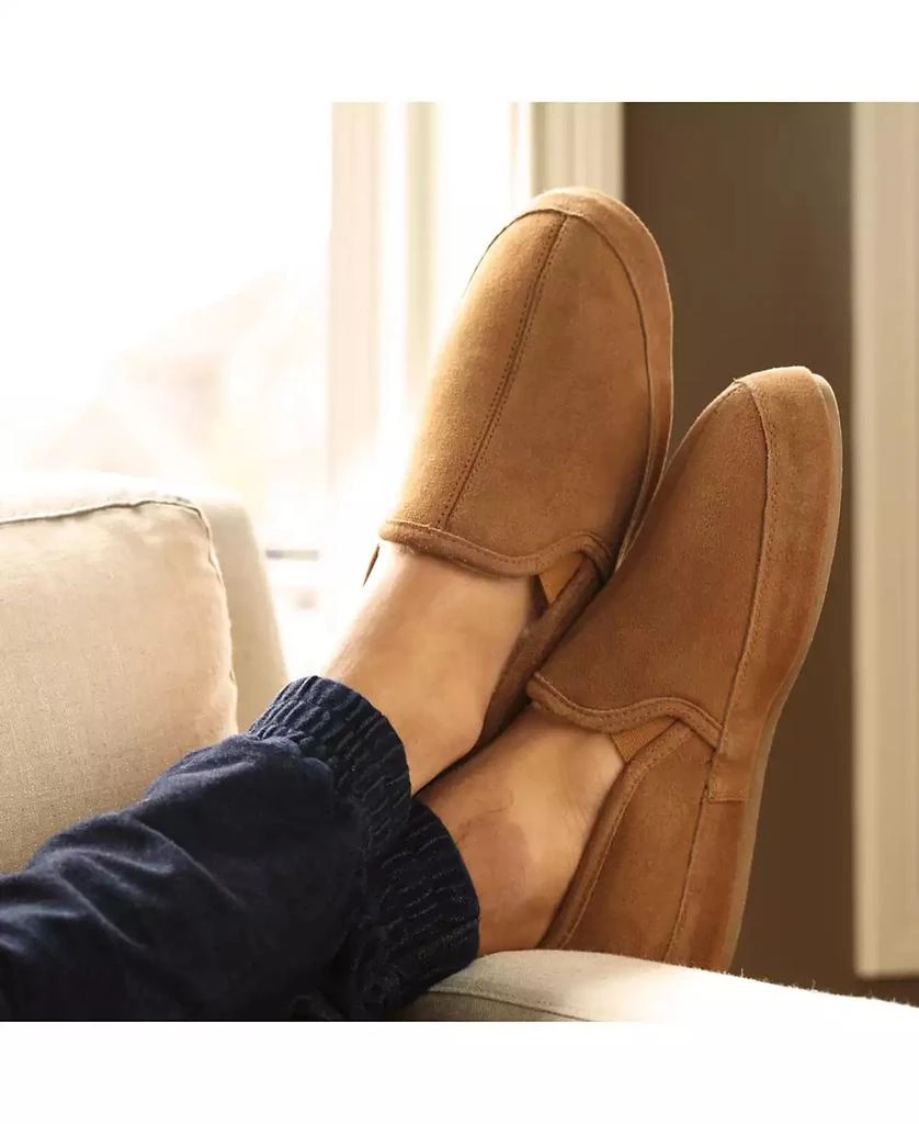 Macy's Acorn Men's Romeo Genuine Leather Slip On Slippers 4