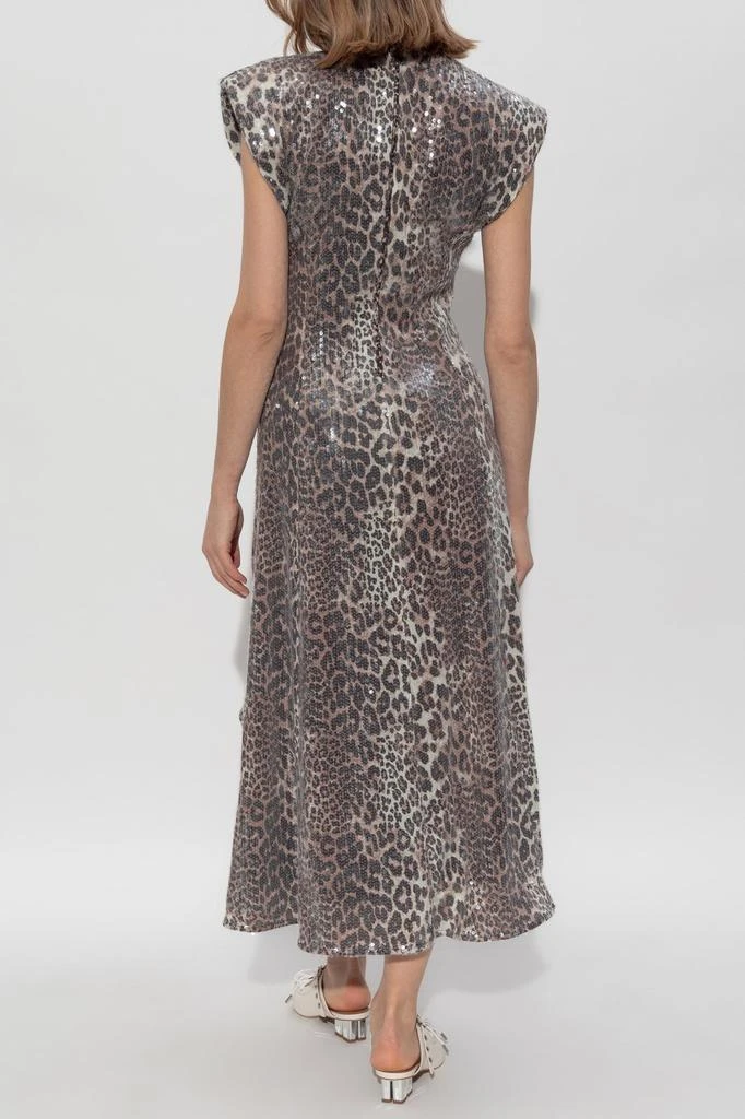Ganni Ganni Leopard Printed Maxi Dress 4