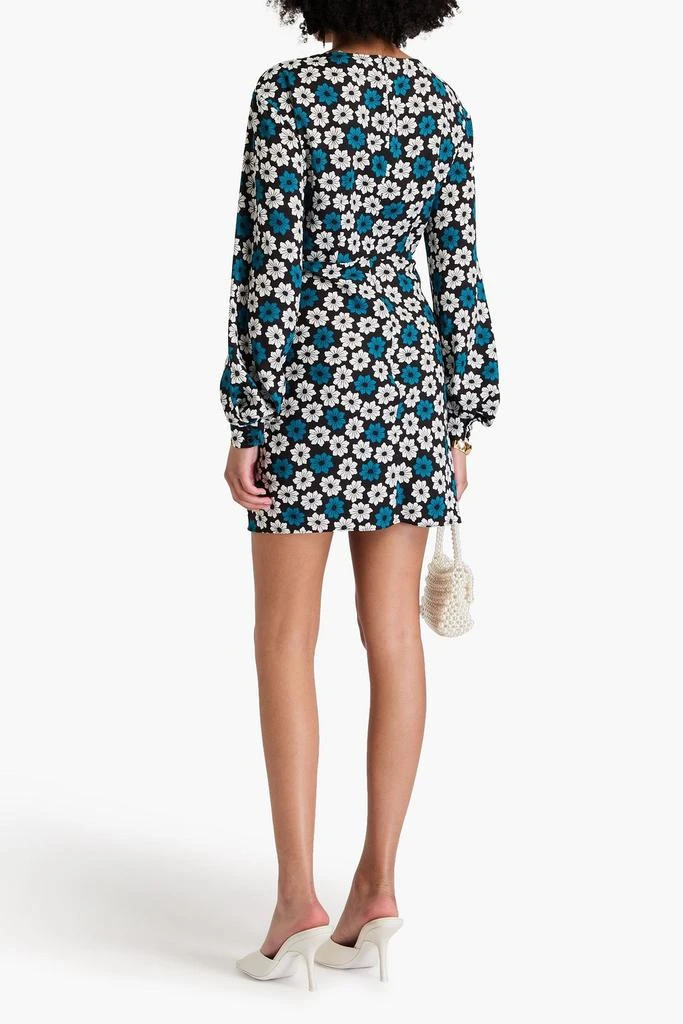 Diane von Furstenberg Coraline ruched floral-print crepe mini dress 3