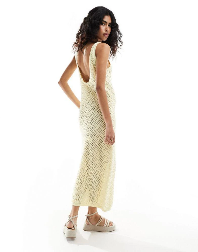 slim fit dress slacks Marie Sequin Crochet Dress – Retrofete main image 1