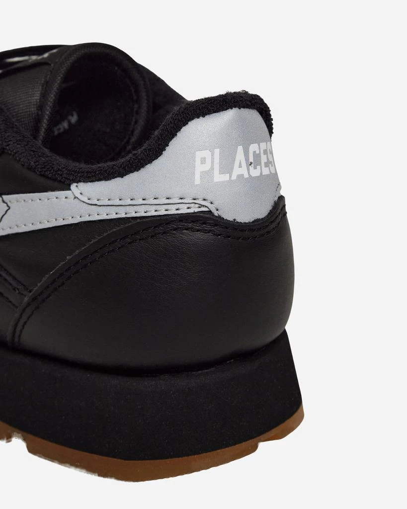 Reebok PLACES+FACES Classic Leather Sneakers Black / Silver 6
