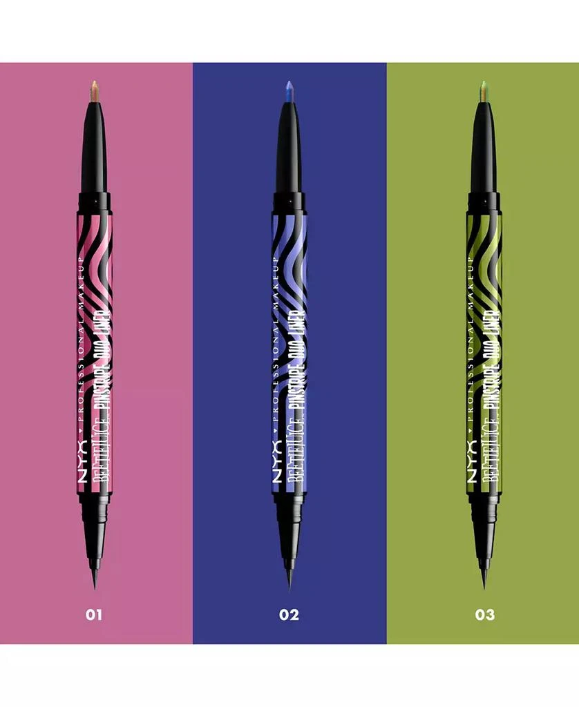 NYX Professional Makeup Beetlejuice Suit Eye Liner, 0.06 oz. 7
