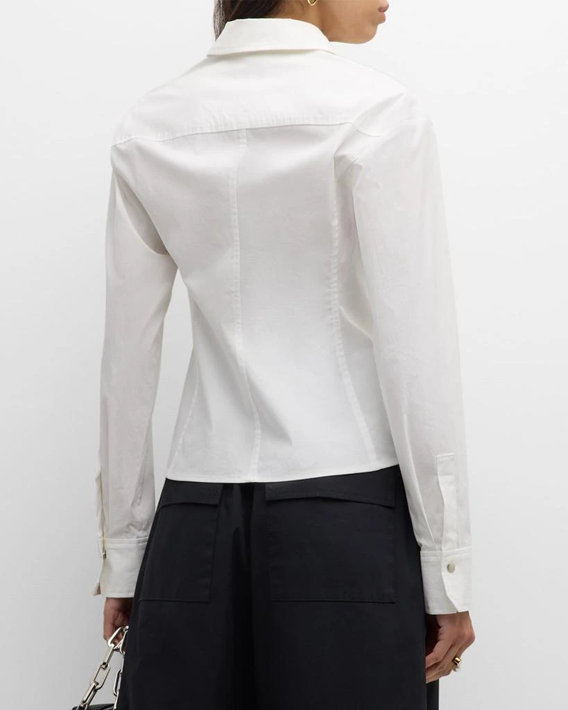A.L.C. Sage Cotton Zip Top 3