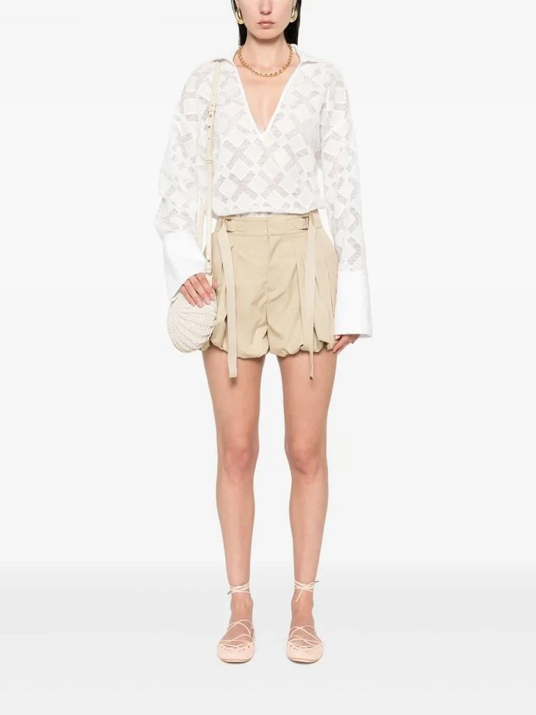 Chloé COTTON GABARDINE MINI BALLOON SHORTS 2