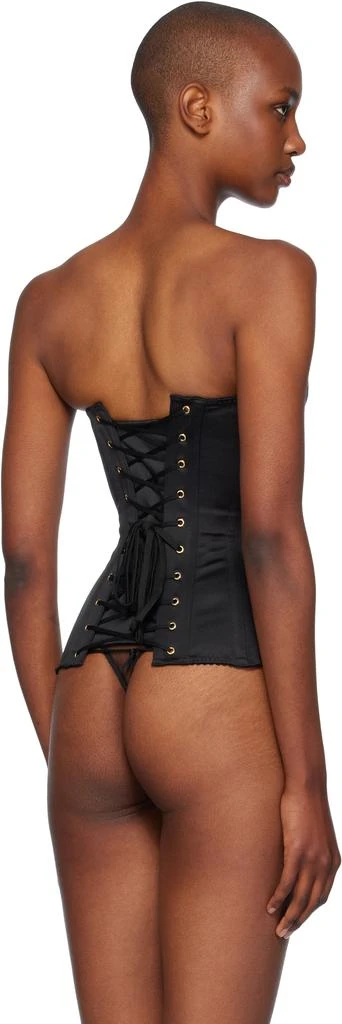 L'Agent by Agent Provocateur Black Mercy Satin Corset 3