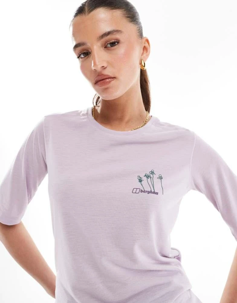 Berghaus Berghaus T-shirt coneflower short sleeve t-shirt in cloud 4