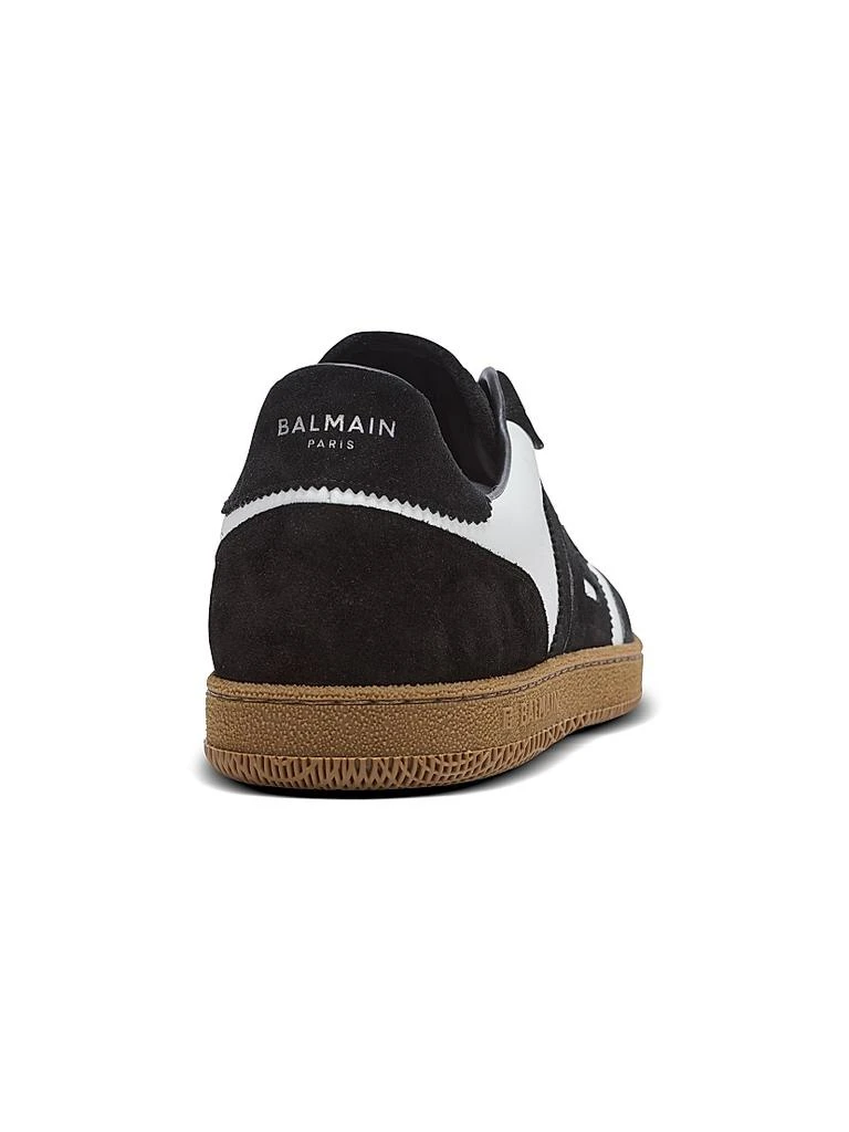 Balmain Swan Two-Tone Low-Top Sneakers 4