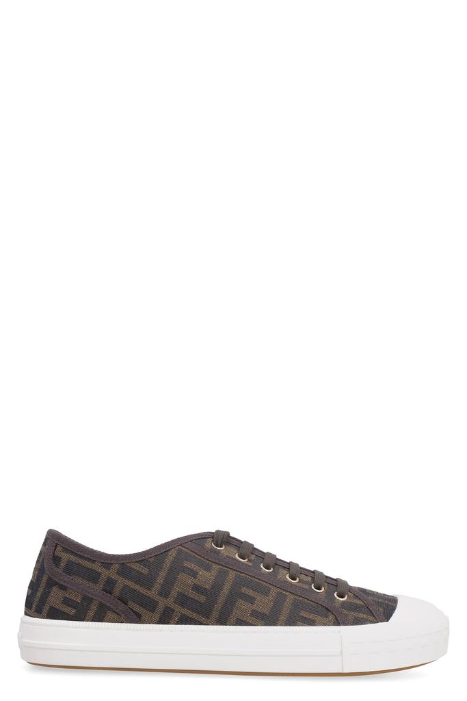Fendi EMBROIDERED CANVAS DOMINO SNEAKERS - Casual Shoes