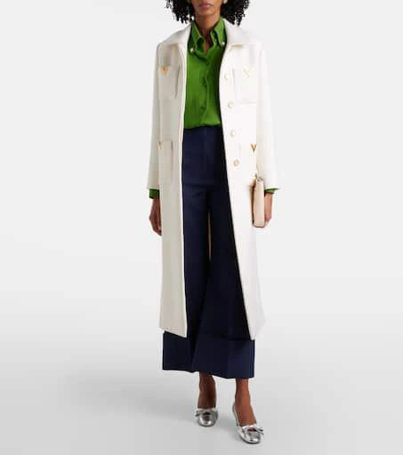 Valentino Crepe Couture wide-leg pants 2