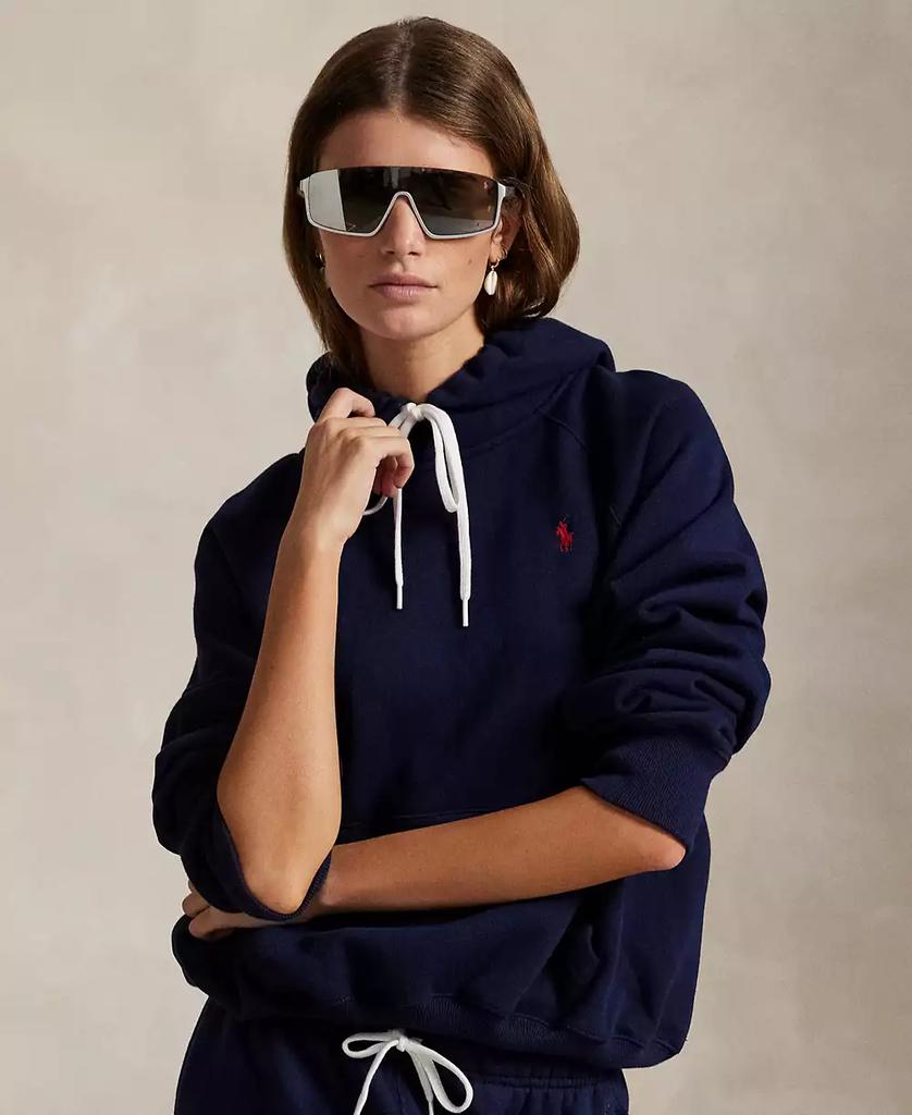 Ralph Lauren Women
s Shrunken Fit Fleece Hoodie Sweatshirt
