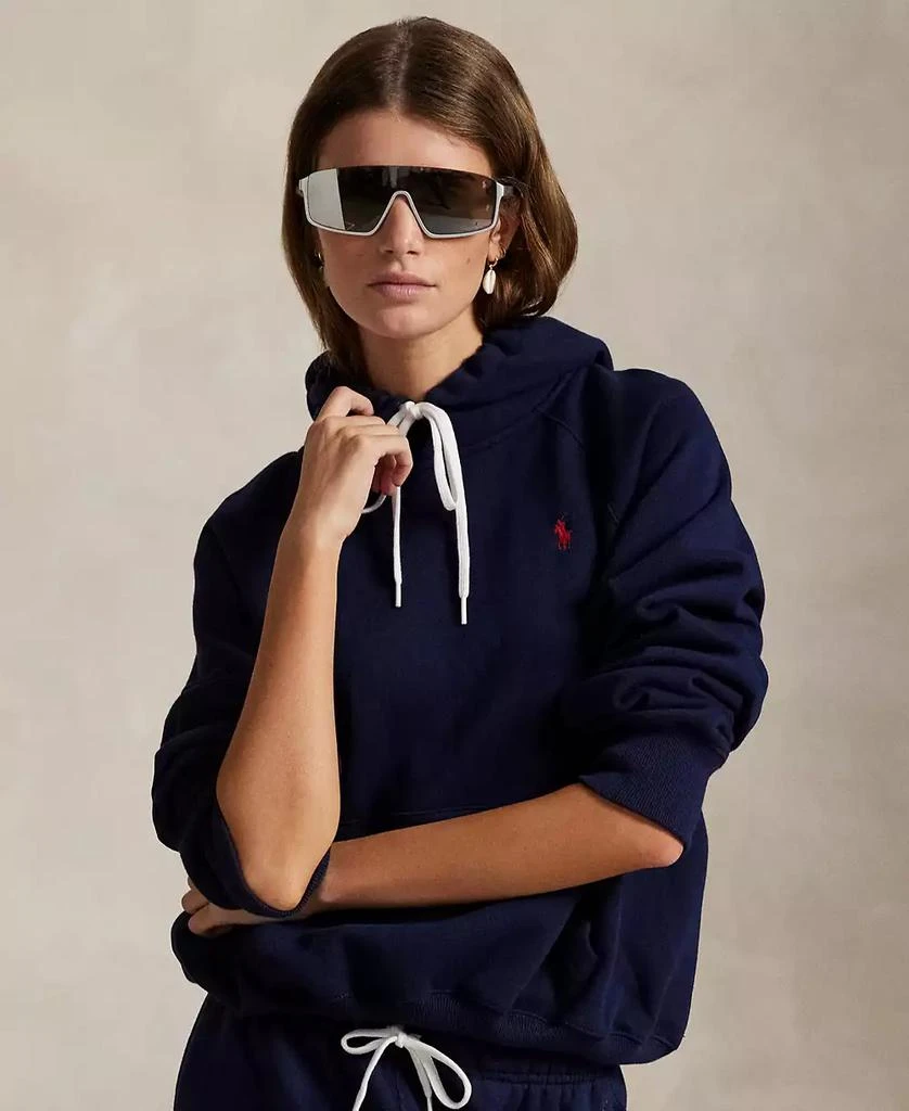 Ralph Lauren Women
s Shrunken Fit Fleece Hoodie Sweatshirt 1