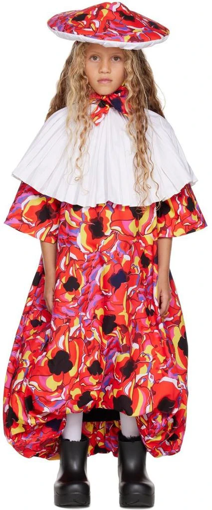 Kika Vargas SSENSE Exclusive Kids Multicolor 
The Shiitake
 Dress 
Hat Set