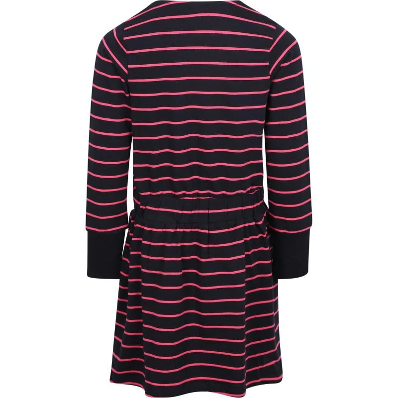 Esprit Striped jersey dress with lollipop hearts in navy 2